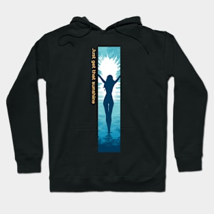 get that sunshine, swimming pool lifestyle v3 Hoodie